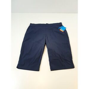 Columbia 2XL Women's Active Fit Omni-Shield Pull-On Capri Pants Blue NWT